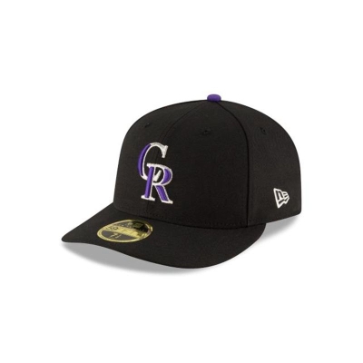 Sapca New Era Colorado Rockies MLB Authentic Collection Low Profile 59FIFTY Fitted - Negrii